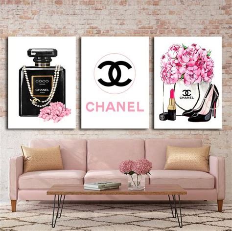 chanel 3 wall prints|chanel wall art canvas.